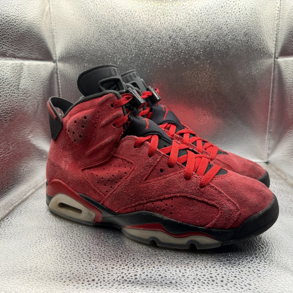 Size 8 Jordan 6 Retro Toro Bravo Red Mens Lace Up Sneaker‎ Shoes CT8529-600